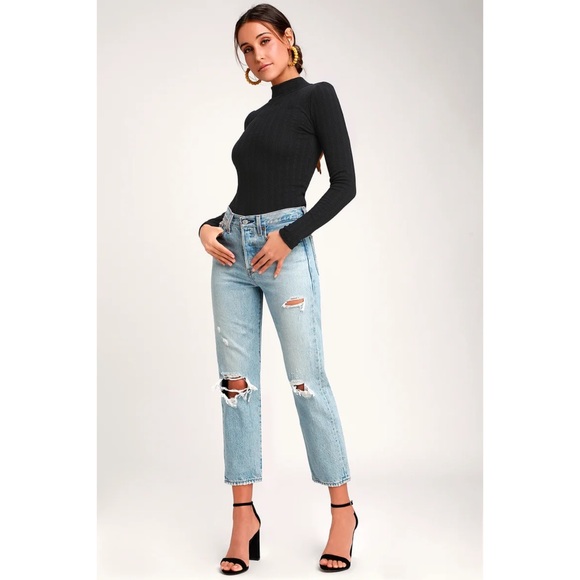 Free People Party in the back mock neck long sleeve top Size Medium - Picture 4 of 10